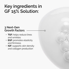 Produits de soin avec le sérum The Ordinary GF 15% Solution