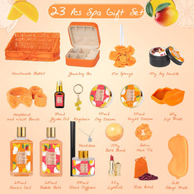 Produits de soin dans le panier spa LILY ROY