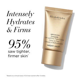Produits de soin de la peau Elizabeth Arden sur fond blanc