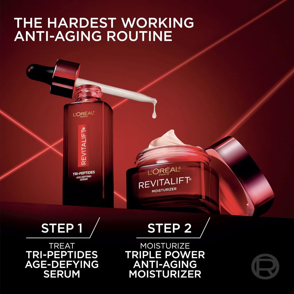 Produits de soin de la peau L'Oreal Paris en arrangement