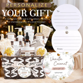 Produits de soin du coffret spa MAYICIVO sur fond blanc