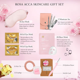 Produits de soin pour la peau du coffret RA ROSA ACCA