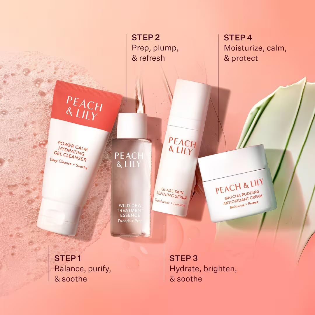 Produits du Kit Découverte Peau de Verre sur une table
