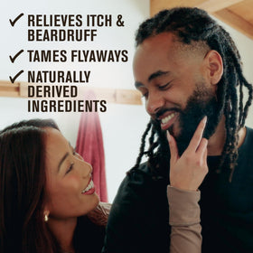 Produits Every Man Jack pour le soin de la barbe alignés sur une surface