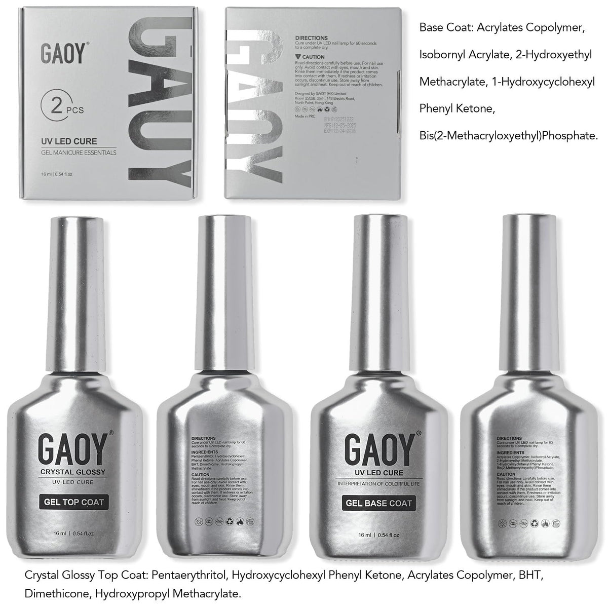 Produits GAOY pour une manucure complète