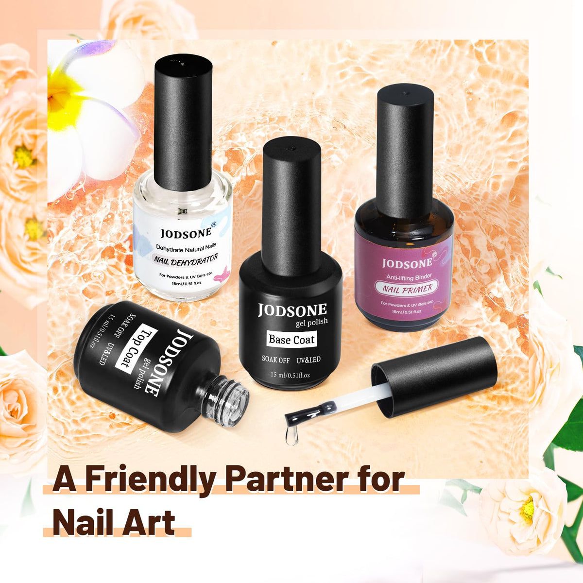 Produits JODSONE pour nail art en présentation