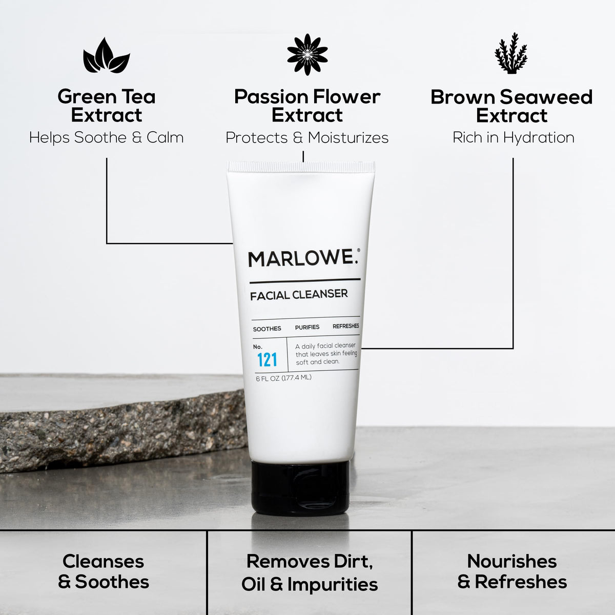 Produits MARLOWE. disposés dans le coffret