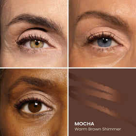 PROMETICS Eye Liner Mocha Shimmer gel crème texture close-up