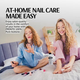 Pronto Dissolvant à Ongles en action sur des ongles