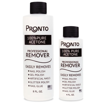 Pronto Dissolvant de Vernis à Ongles Gel Acétone 12 Fl Oz vue de face