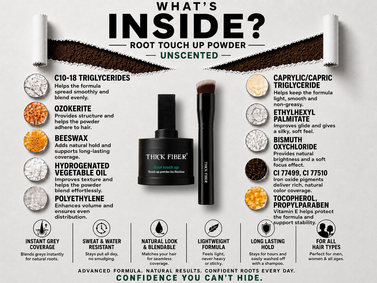 Puff applicateur de la Poudre de Retouche Racines Thick Fiber