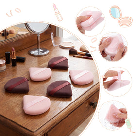 Puff triangle Pimoys en velours pour maquillage précis