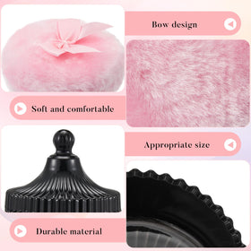 Puffs Tioncy en velours sur fond blanc