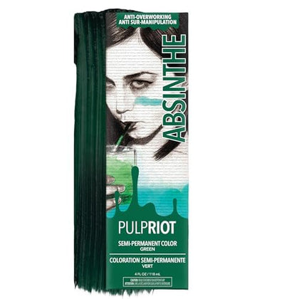 Pulp Riot Couleur de Cheveux Semi-Permanente Absinthe tube de 118ml vue avant