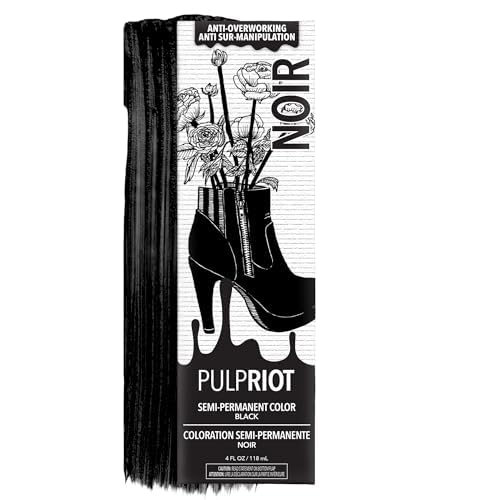 Pulp Riot couleur de cheveux semi-permanente Noir 4 oz tube avant