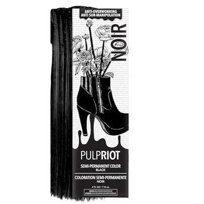 Pulp Riot couleur de cheveux semi-permanente Noir 4 oz tube avant