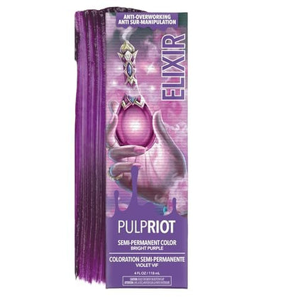 Pulp Riot Elixir couleur de cheveux semi-permanente violet éclatant tube 4 oz