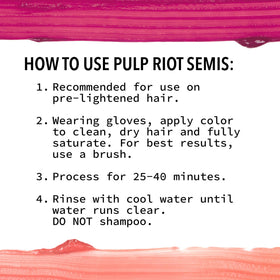 Pulp Riot Exoplanet couleur de cheveux semi-permanente magenta avant et après