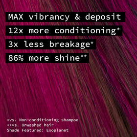 Pulp Riot Exoplanet couleur de cheveux semi-permanente magenta texture du produit