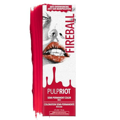 Pulp Riot Fireball coloration semi-permanente rouge vif tube de 4 oz