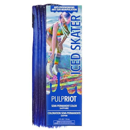 Pulp Riot Iced Skater couleur de cheveux semi-permanente tube bleu