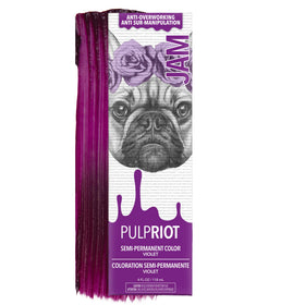 Pulp Riot Jam couleur cheveux semi-permanente violet 4 oz face