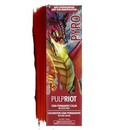 Pulp Riot Pyro coloration semi-permanente rouge froid 4 oz vue avant