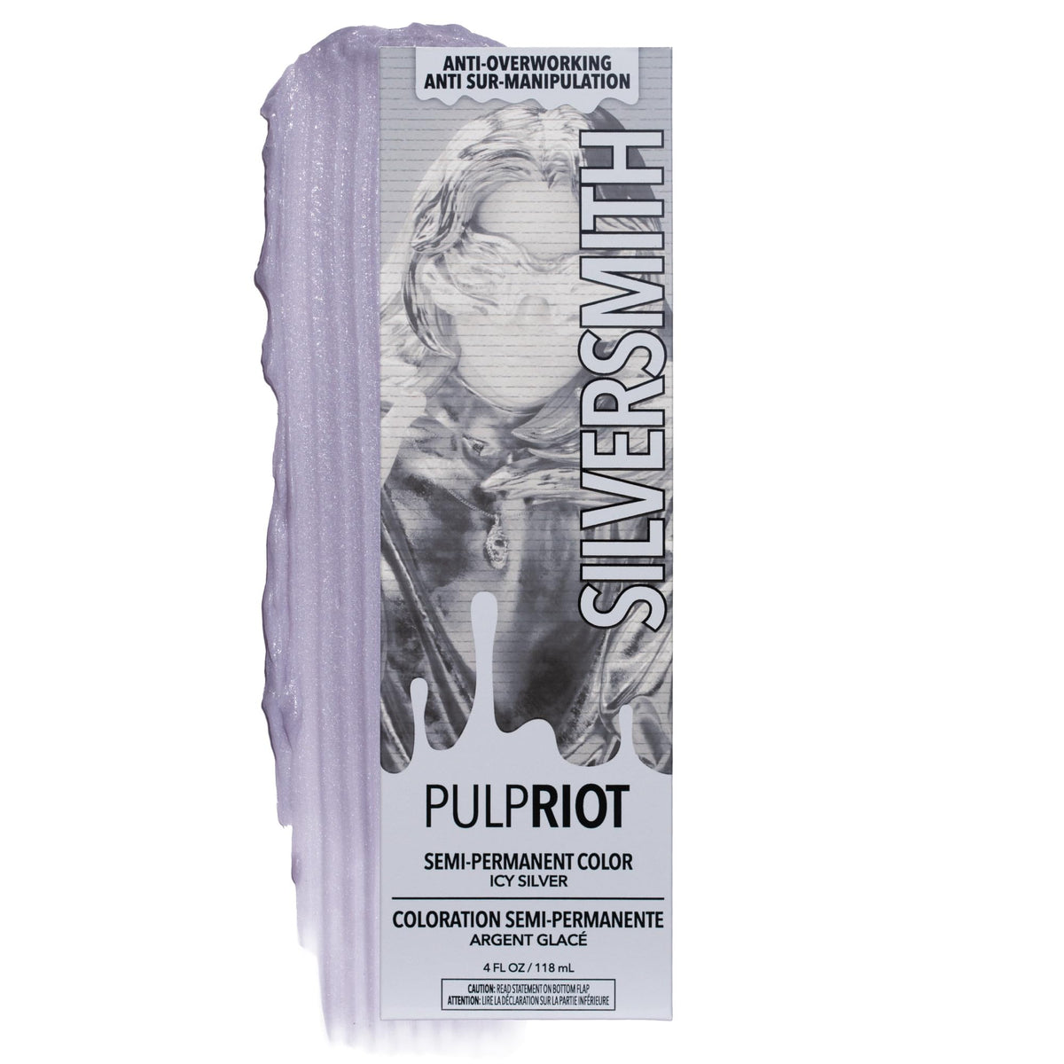 Pulp Riot Silversmith couleur de cheveux semi-permanente tube 4 oz