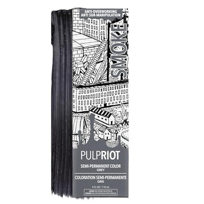 Pulp Riot Smoke coloration semi-permanente tube 4 oz, couleur gris
