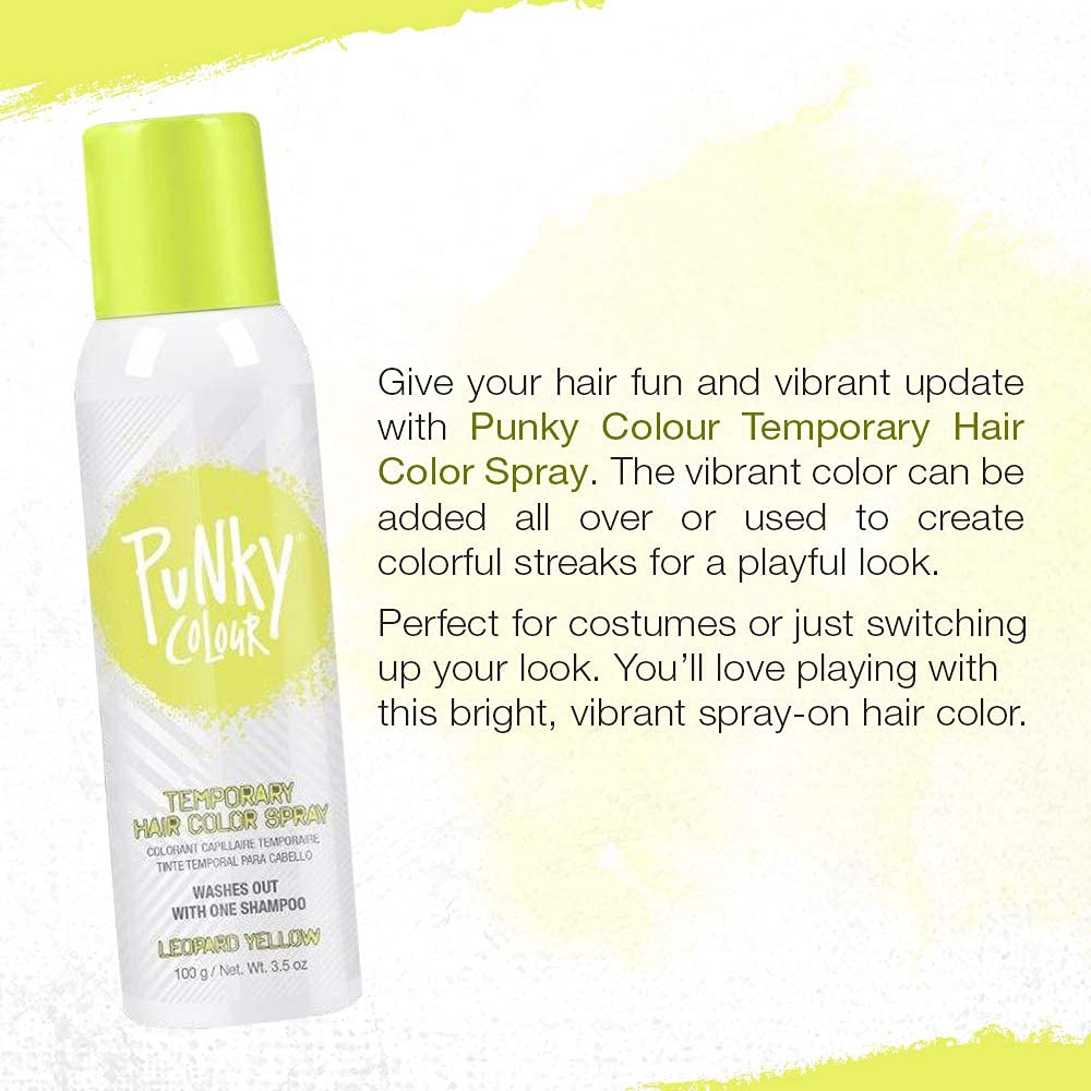 Punky Spray Coloration Temporaire Jaune Léopard packaging