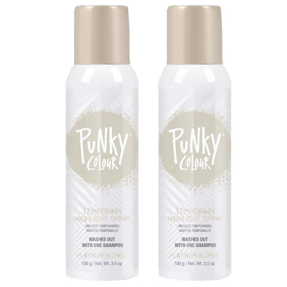 Punky Spray de Coloration Temporaire Blond Platine, vue de face