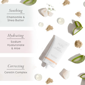 PÜR MINERALS 4-en-1 Crème Hydratante Teintée SPF 20, Clair application sur le visage