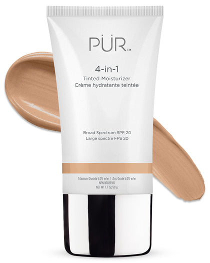 PÜR MINERALS 4-en-1 Crème Hydratante Teintée SPF 20, Clair vue de face