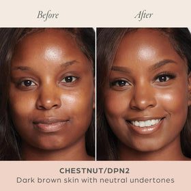 PÜR MINERALS Fond de Teint Minéral Pressé 4-en-1 Châtaigne texture en poudre