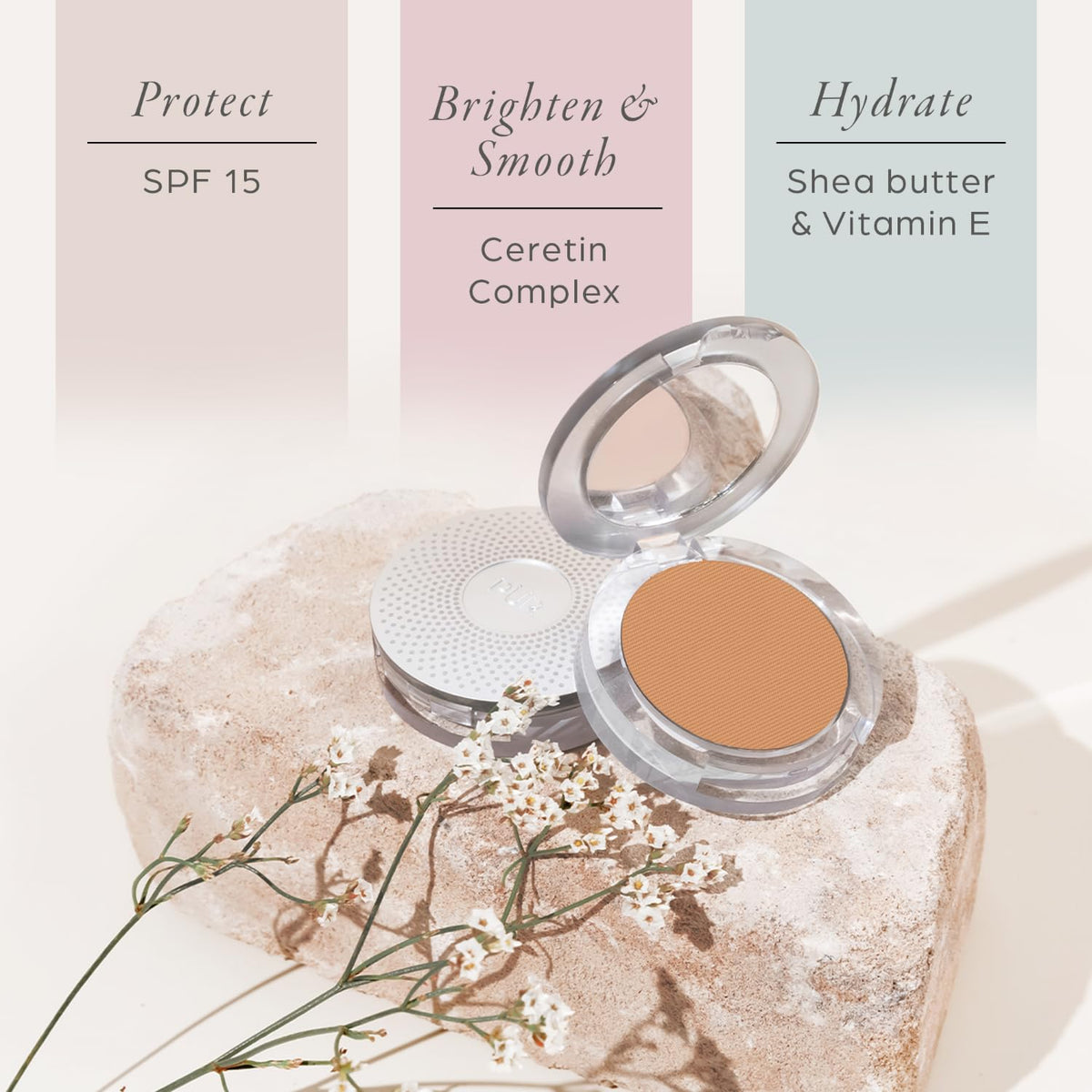 PÜR MINERALS Fond de Teint Poudré Minéral 4-en-1 texture poudre