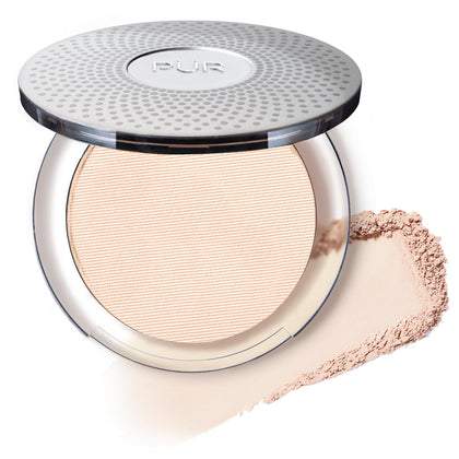 PÜR MINERALS Fondation Poudre Minérale Pressée 4-en-1 Teint Éclatant, vue de face