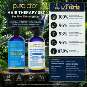 PURA D'OR Après-Shampoing Biotin versé dans une main