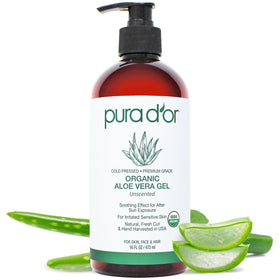 PURA D'OR Gel d'Aloe Vera Organique 473ml vue de face