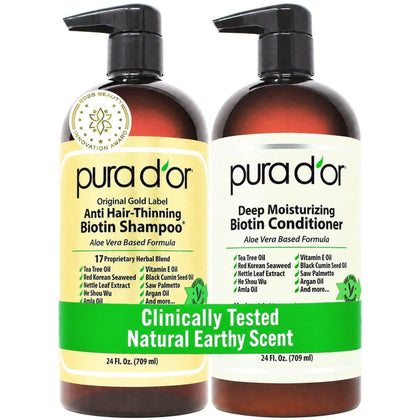 PURA D'OR Shampooing Anti-Chute Biotine 24oz vue avant