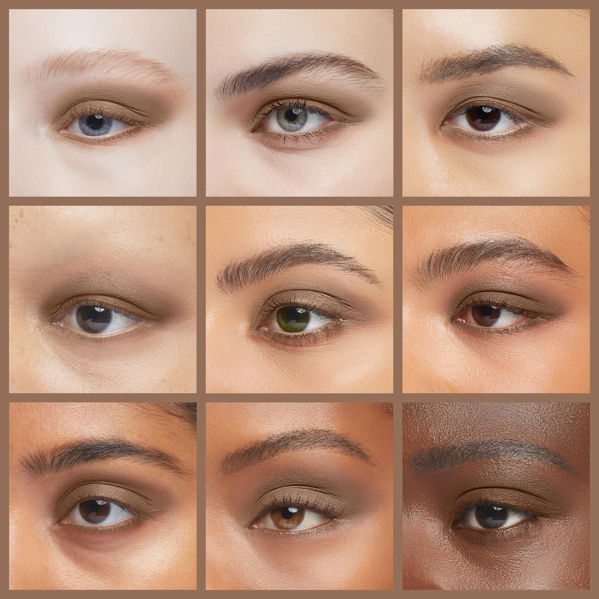 Pure Ziva Fard à Paupières Mat Beige Marron Taupe 9g application sur la peau
