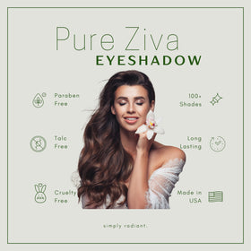 Pure Ziva fard à paupières violet mat 32g en vue latérale