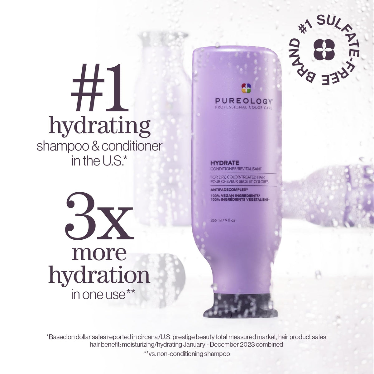 Pureology Hydrate Conditioner 1000ml côté droit