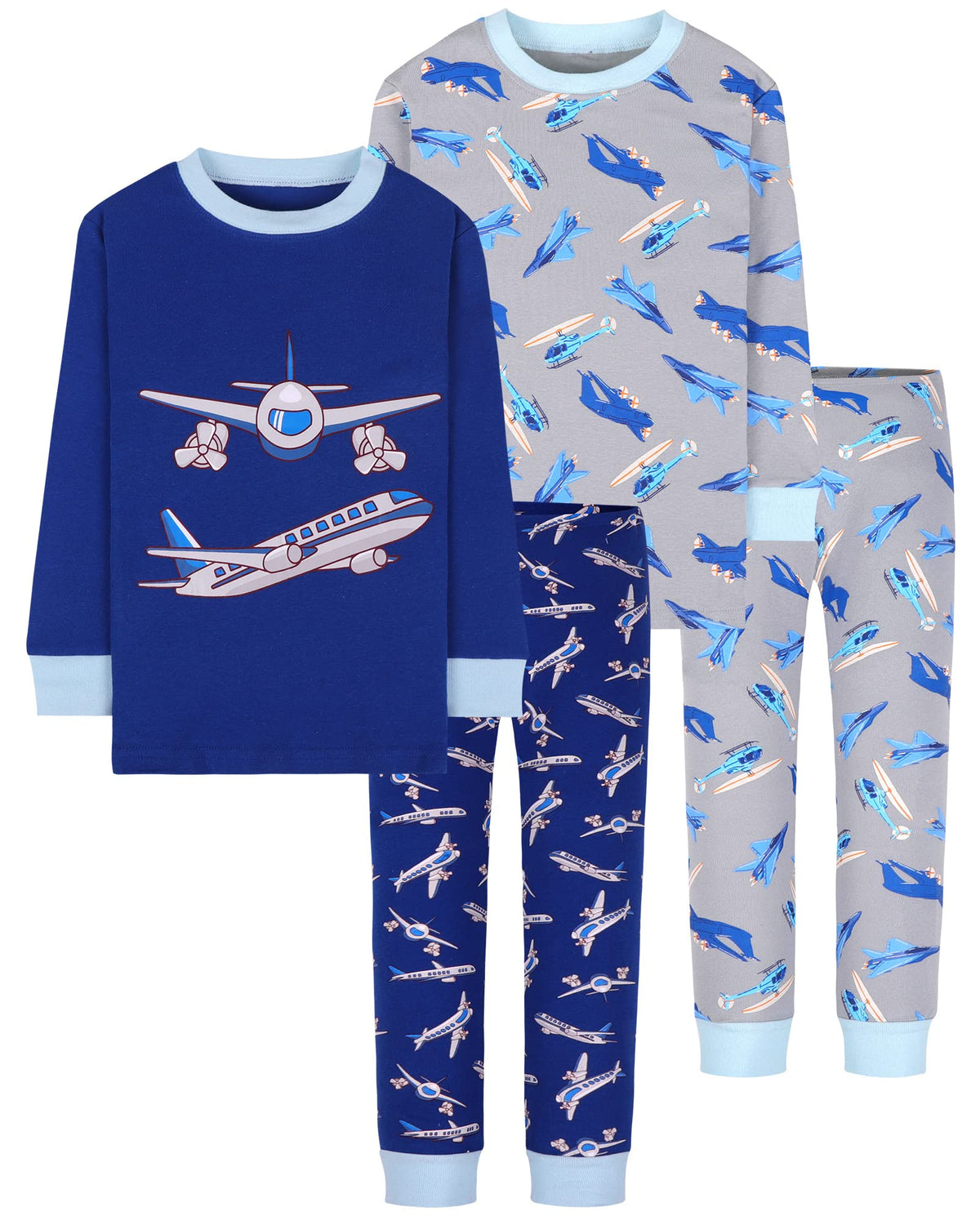 Pyjamas longs en coton DAUGHTER QUEEN pour enfant, motif dinosaure