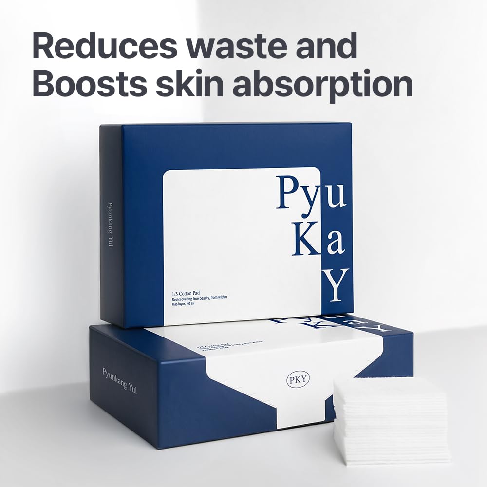 Pyunkang Yul Coton Pads 160 carrés absorbants arrière