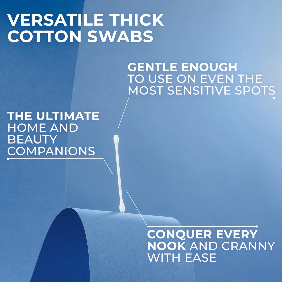 Q-tips Coton Tiges, dimensions de l'emballage 22,5 × 8,8 × 5,7 cm