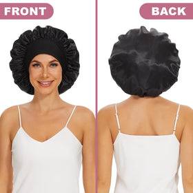 Quatre bonnets en satin LEADUWAY colorés