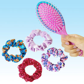 Quatre chouchous multicolores en soie LUV HER