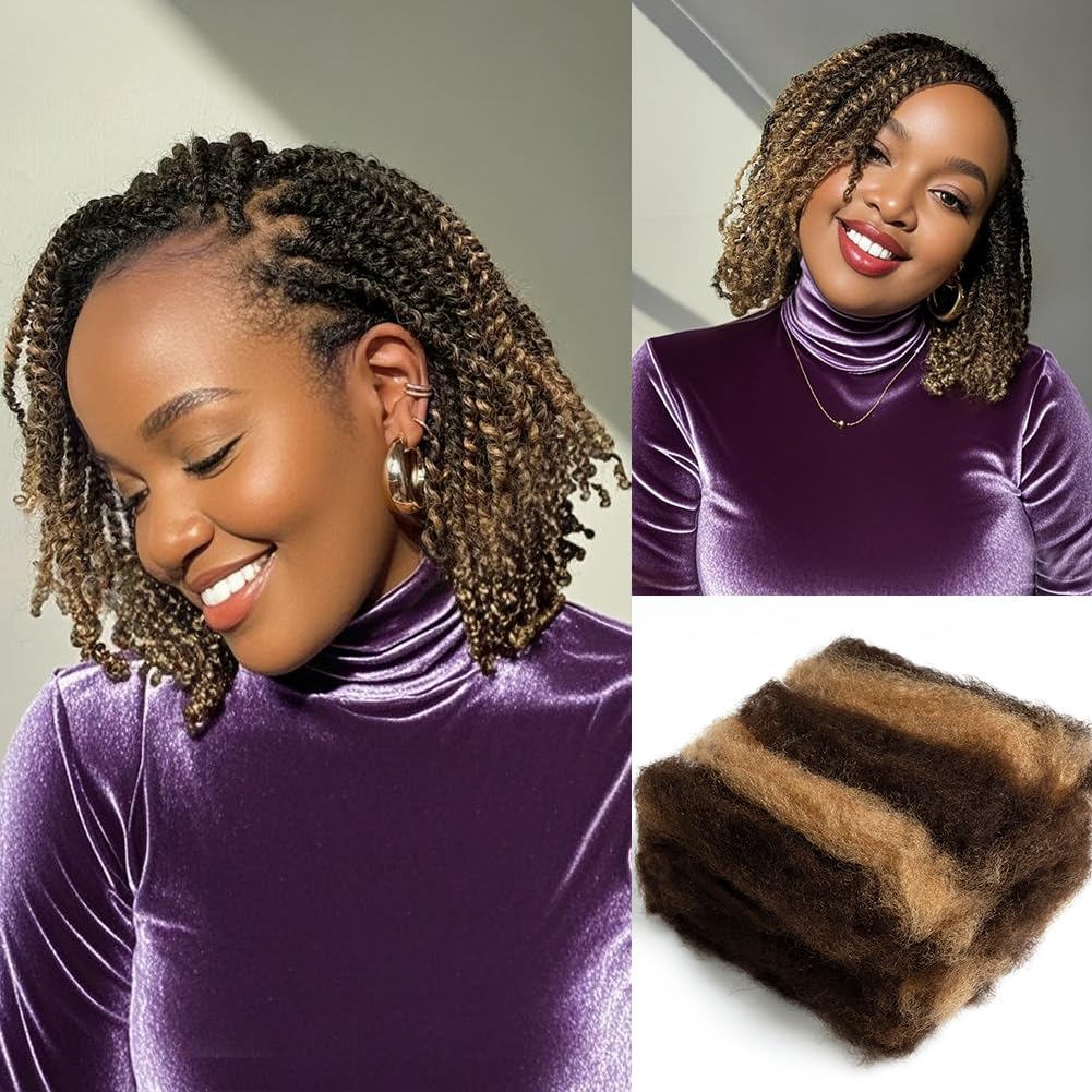 QUEEN VIRGIN REMY Cheveux Afro Kinky Bulk 50g paquet avant