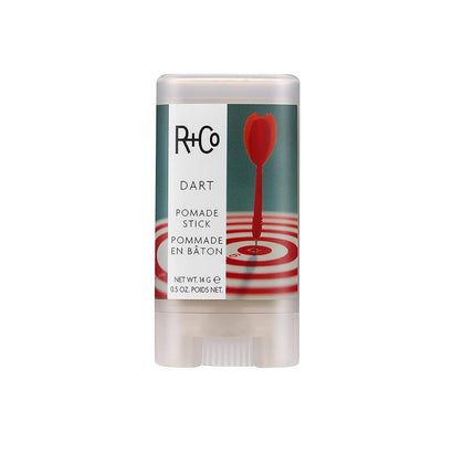 R+Co Dart Pomade Stick 0,5 oz vue avant avec emballage