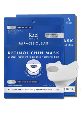 Rael Masque de Menton au Rétinol et Crème Barrière - kit de 5